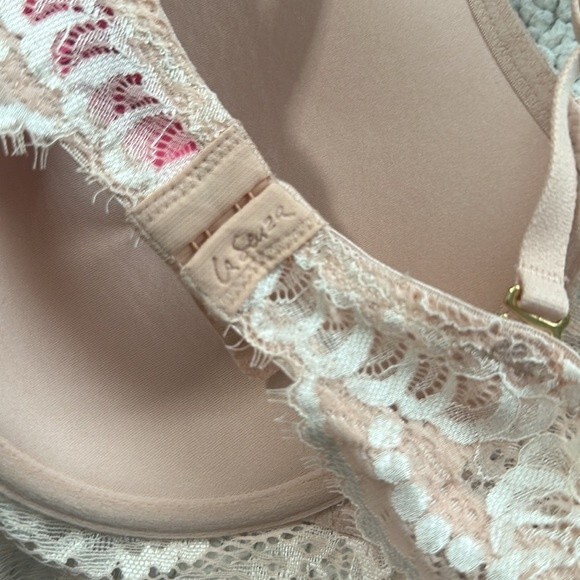 La Senza pale pink Lace Underwire lightly Padded So Free Bra Size 36B - Picture 7 of 7